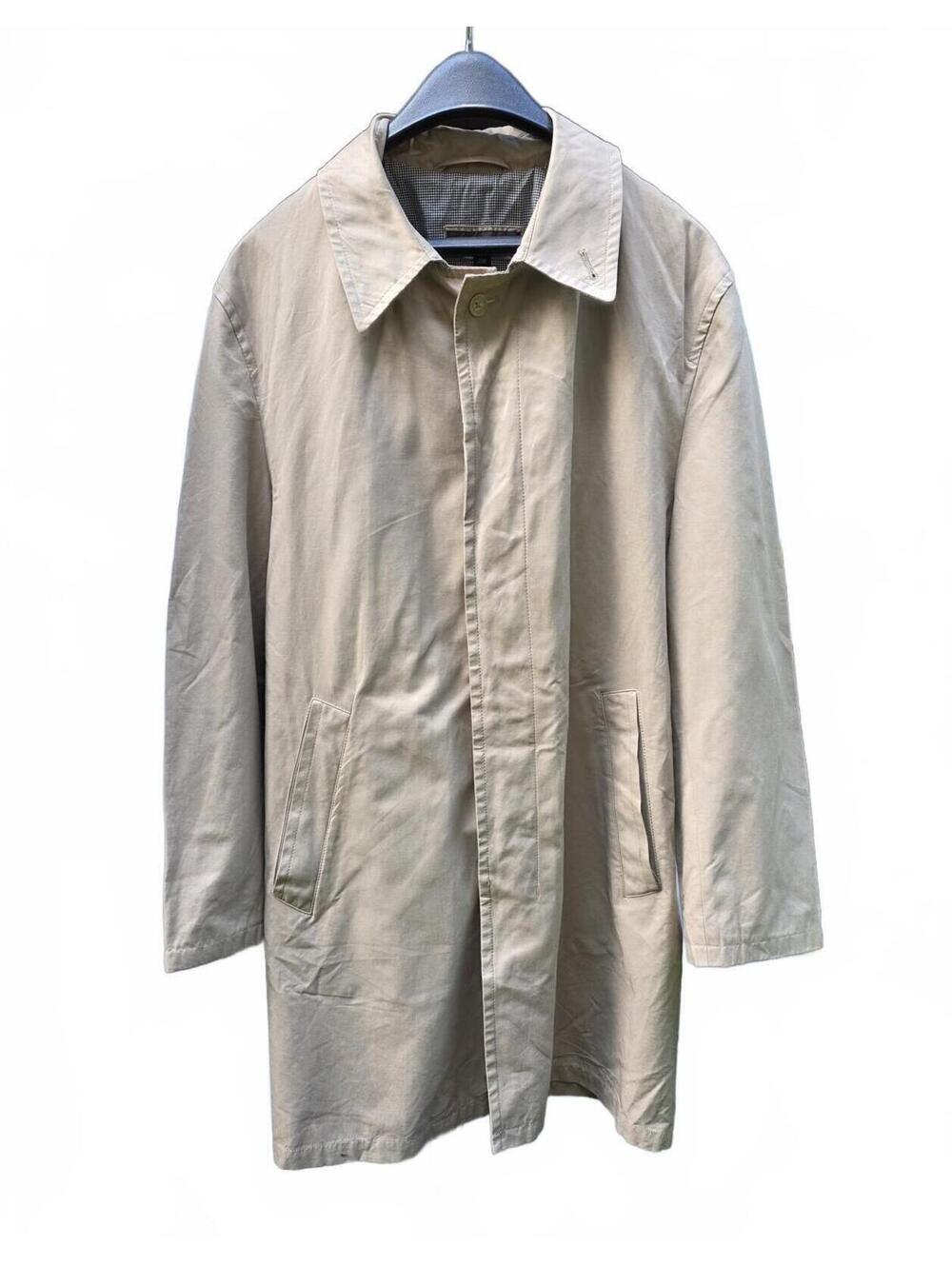 Jones of New York Men’s Classic Khaki Trench Coat/Car Coat  38R